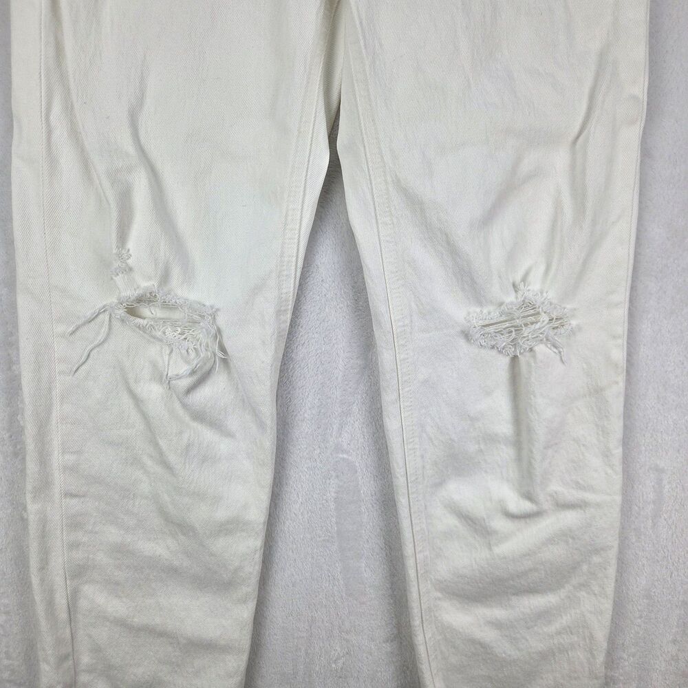 Gap Cheeky Straight Sky High White Jeans Womens Size 26 Regular - Picture 2 of 13